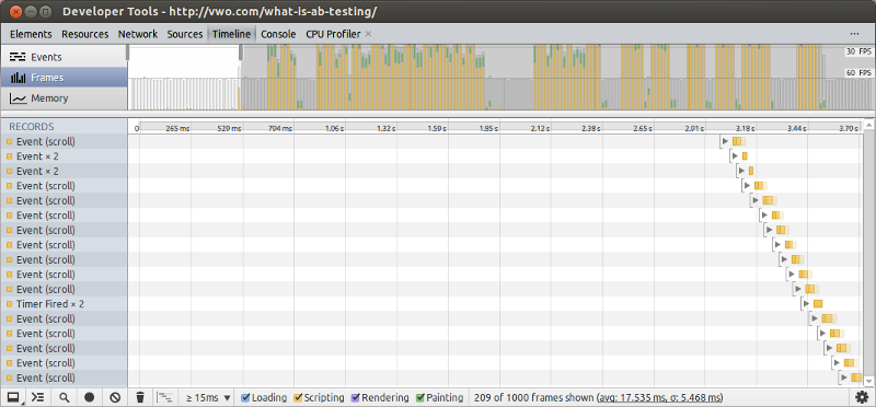 Chrome devtools