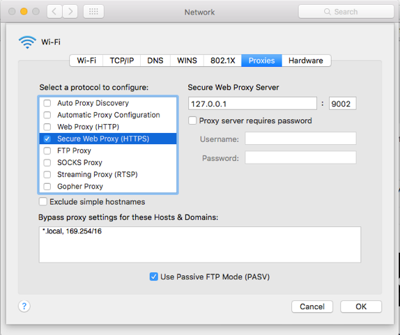 setup proxy push