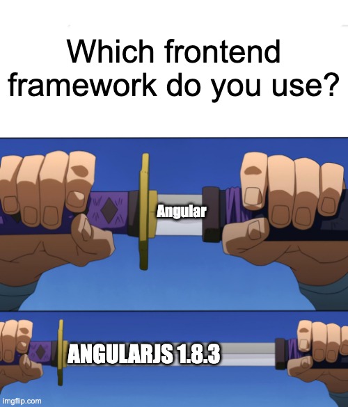 Angular sword meme